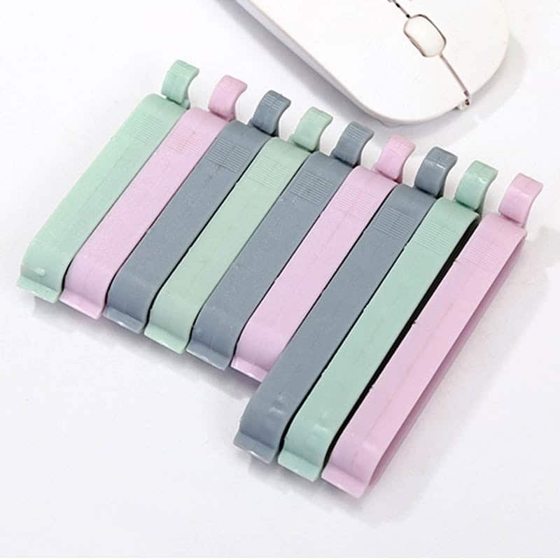 Twelve Plastic Bag Clips