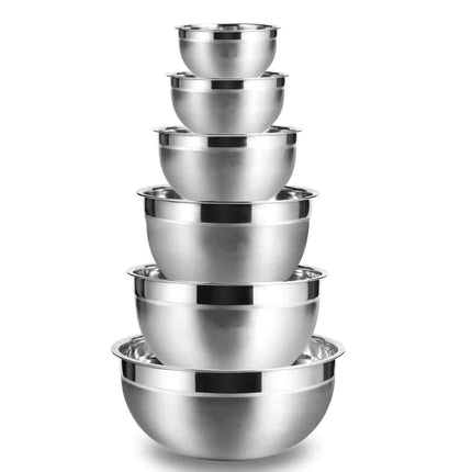 Stainless Steel Mixing Bowls 6 Pcs Set - wnkrs