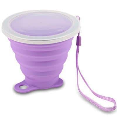 Colorful Folding Silicone Cup with Strap - wnkrs