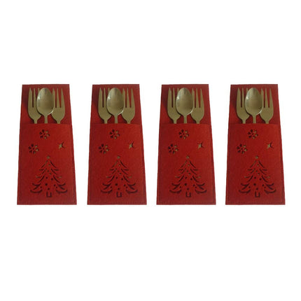 Christmas Cloth Cutlery Bags Set - wnkrs