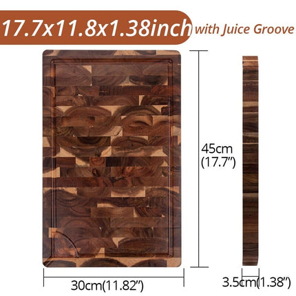 Acacia Wood Chopping Board with Juice Groove - wnkrs