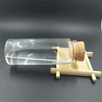 Transparent Glass Bottle with Cork - wnkrs
