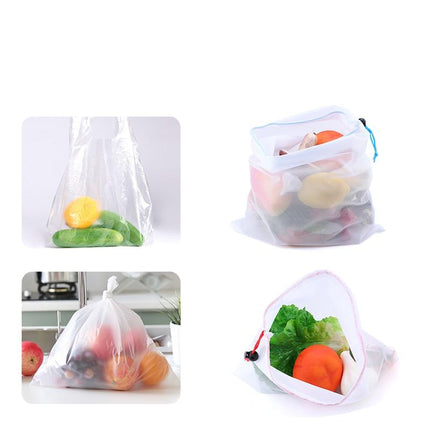 5 Pieces of Colorful Reusable Vegetable Bags - wnkrs