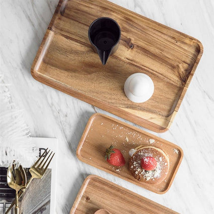 Acacia Wood Geometric Serving Tray - wnkrs