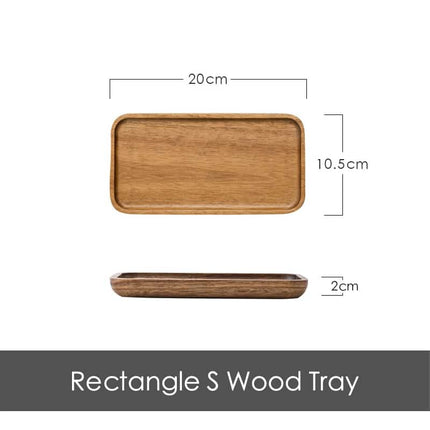 Acacia Wood Geometric Serving Tray - wnkrs