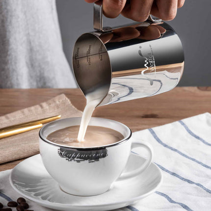 Silver Milk Frothing Pitcher Jug - wnkrs