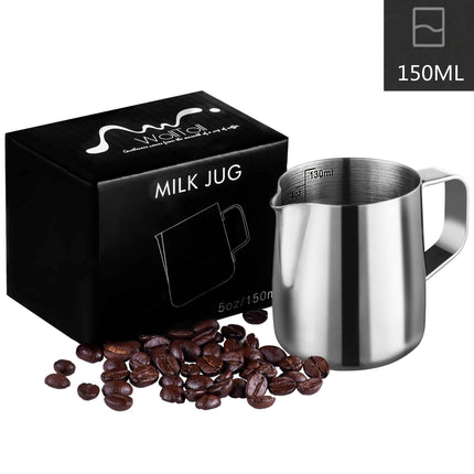 Silver Milk Frothing Pitcher Jug - wnkrs