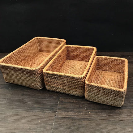 Hand-Woven Rattan Storage Basket - wnkrs