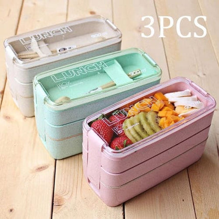 Portable 3 Layered Lunch Box - wnkrs