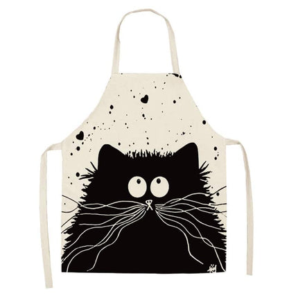 Women's Cat Printed Kitchen Apron - wnkrs