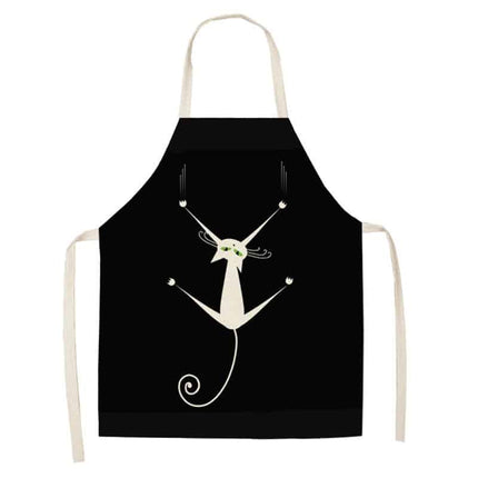 Women's Cat Printed Kitchen Apron - wnkrs