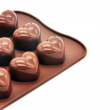 Non-Stick Heart Shaped Silicone Chocolate Mold - wnkrs
