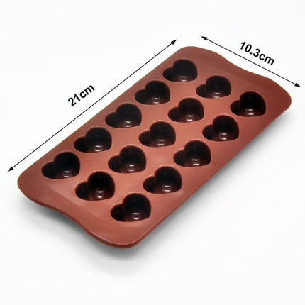 Non-Stick Heart Shaped Silicone Chocolate Mold - wnkrs