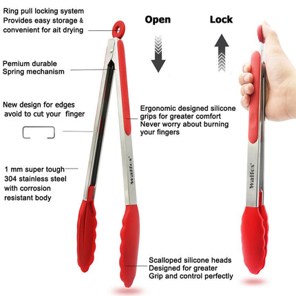 Silicone Serving BBQ Tongs - wnkrs