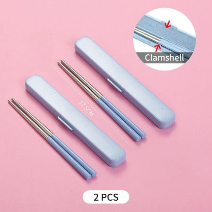 Chinese Style Portable Stainless Steel Chopsticks - wnkrs