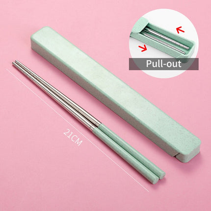 Chinese Style Portable Stainless Steel Chopsticks - wnkrs