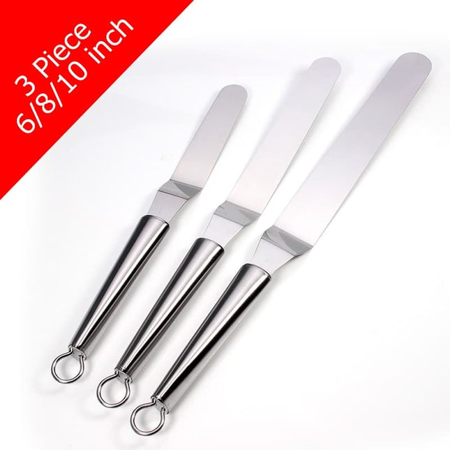 Useful Multifunctional Eco-Friendly Stainless Steel Pastry Spatulas Set - Wnkrs