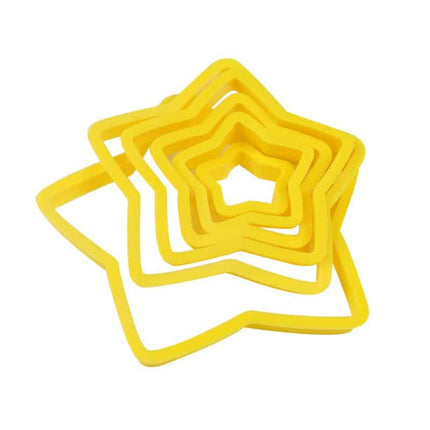 Cute Star Shaped Eco-Friendly Plastic Cookie Cutters Set - Wnkrs