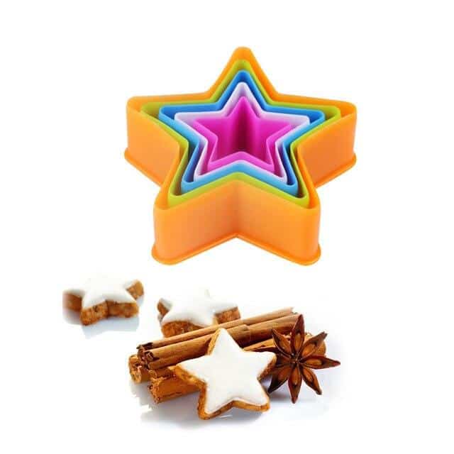 Cute Star Shaped Eco-Friendly Plastic Cookie Cutters Set - Wnkrs