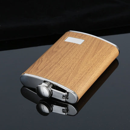 Wood Coated Hip Flask Gift Set - wnkrs