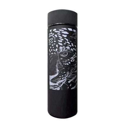 Nordic Style Deer Print Straight Cup Insulated Thermos - Wnkrs