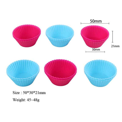 Silicone Cupcake Mold 12 Pcs Set - wnkrs