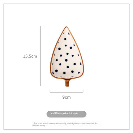 Ceramic Leaf Small Plate - Wnkrs