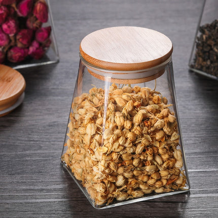 Pyramid Shaped Glass Spice Jar - Wnkrs