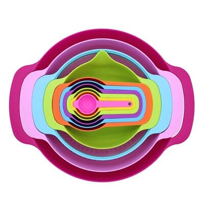 Mixing Cooking Bowls Set 10 Pcs - Wnkrs