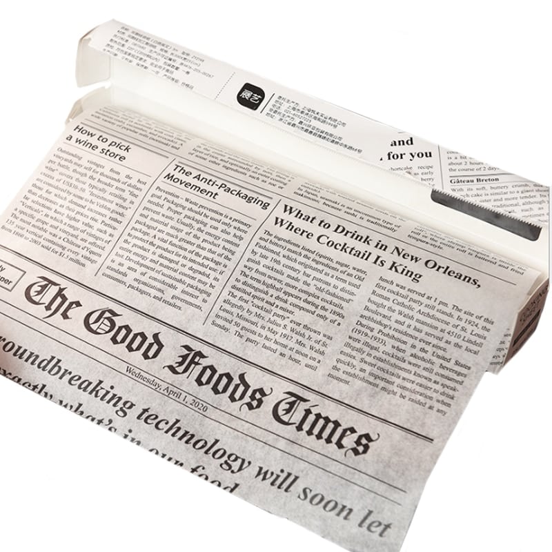 Printed Beeswax Paper Roll