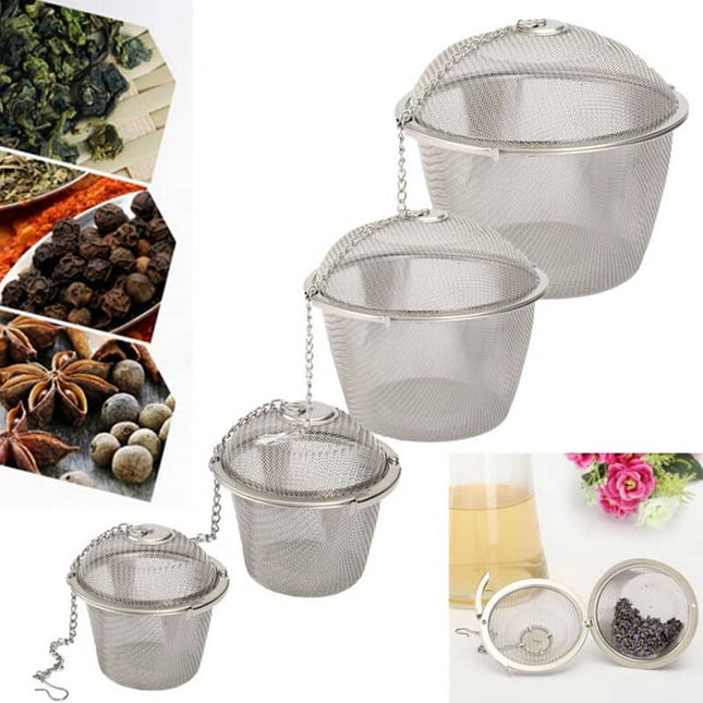 Cute Reusable Bowl Shaped Durable Stainless Steel Tea Strainer - Wnkrs