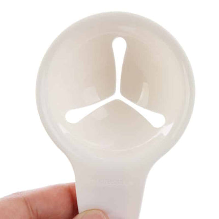 White Mini Egg Yolk Separator With Silicone Holder - Wnkrs