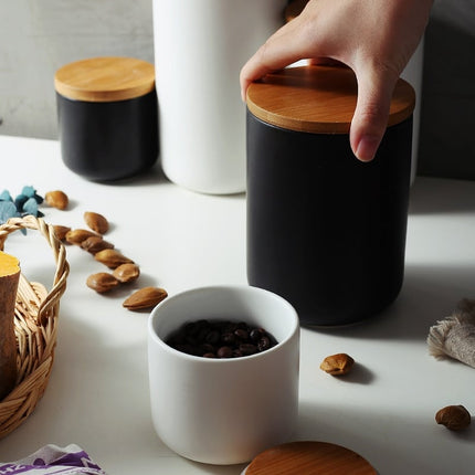 Ceramic Storage Jar with Lid - Wnkrs
