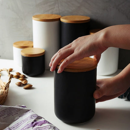 Ceramic Storage Jar with Lid - Wnkrs