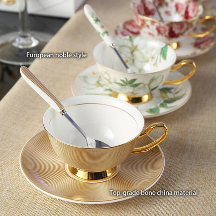 Luxury Ceramic Bone China Coffee Cup Set - Wnkrs