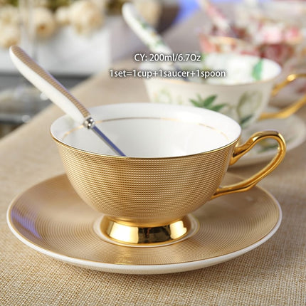 Luxury Ceramic Bone China Coffee Cup Set - Wnkrs