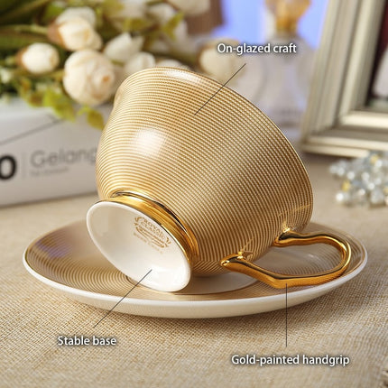 Luxury Ceramic Bone China Coffee Cup Set - Wnkrs