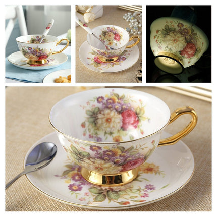Luxury Ceramic Bone China Coffee Cup Set - Wnkrs