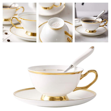 Luxury Ceramic Bone China Coffee Cup Set - Wnkrs