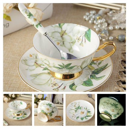 Luxury Ceramic Bone China Coffee Cup Set - Wnkrs