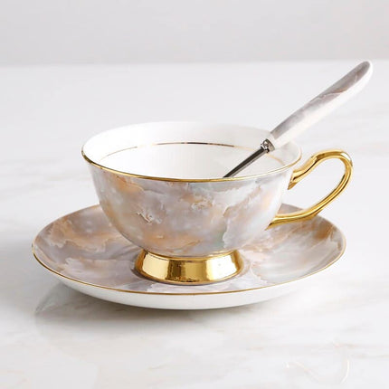 Luxury Ceramic Bone China Coffee Cup Set - Wnkrs