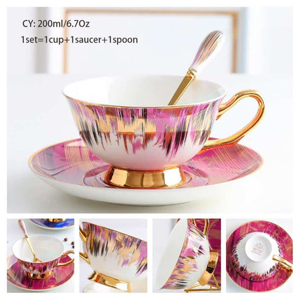 Luxury Ceramic Bone China Coffee Cup Set - Wnkrs