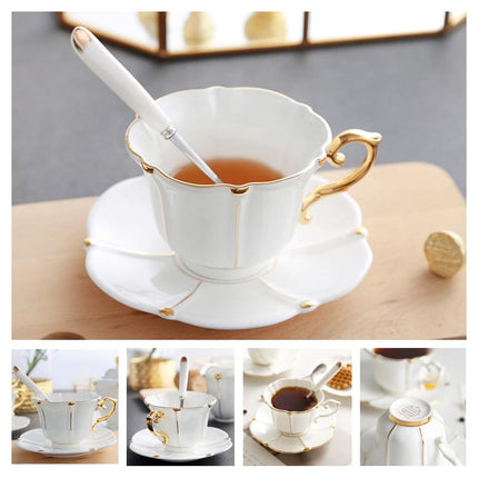 Luxury Ceramic Bone China Coffee Cup Set - Wnkrs