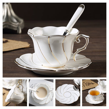 Luxury Ceramic Bone China Coffee Cup Set - Wnkrs