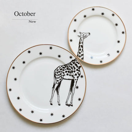 Graphic Animal Print Plates 2 Pcs Set - Wnkrs