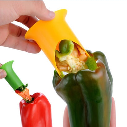 2 Pcs/Set Slicer and Pepper Corer