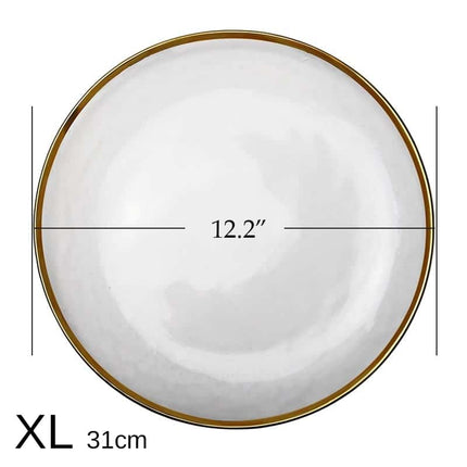 Gold Inlay Edge Glass Plates - Wnkrs