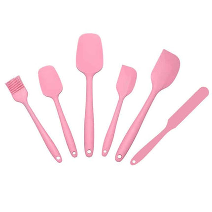 Pink Silicone Baking Tools 6 pcs Set - Wnkrs