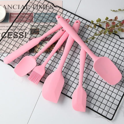 Pink Silicone Baking Tools 6 pcs Set - Wnkrs