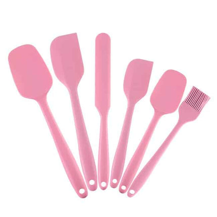 Pink Silicone Baking Tools 6 pcs Set - Wnkrs